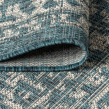 Malta Bohemian Medallion Textured Weave Indoor/outdoor Area Rug